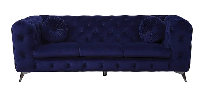 Acme Furniture Atronia Sofa in Blue 54900 EST SHIP TIME APPX 4 WEEKS