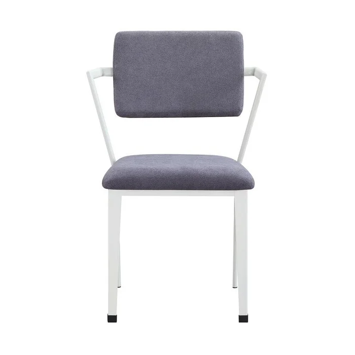 Acme Furniture Cargo Chair in Gray Fabric & Red 37888 EST SHIP TIME APPX 4 WEEKS