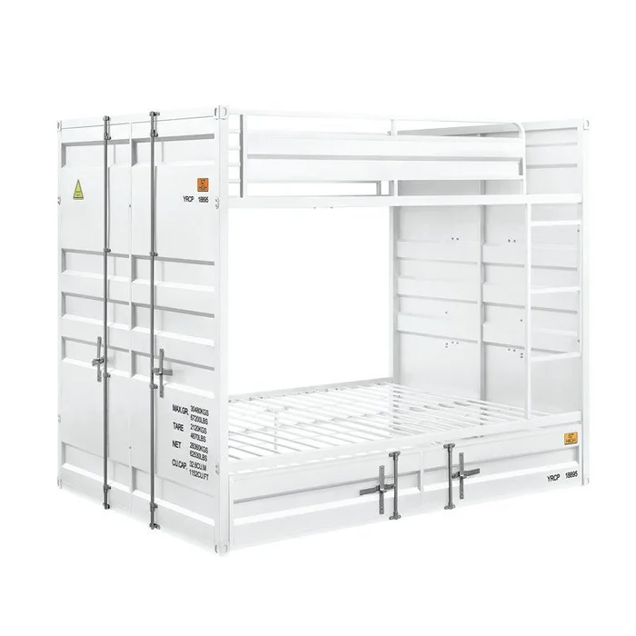 Acme Furniture Cargo Twin/Twin Bunk Bed in White 37880 EST SHIP TIME APPX 4 WEEKS