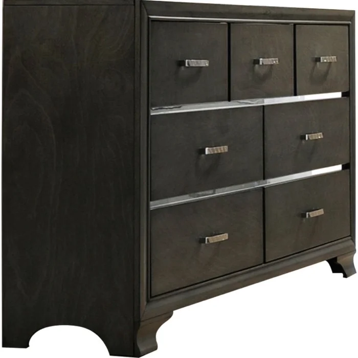 Acme Furniture Carine II 7 Drawer Dresser in Gray 26265 EST SHIP TIME APPX 4 WEEKS