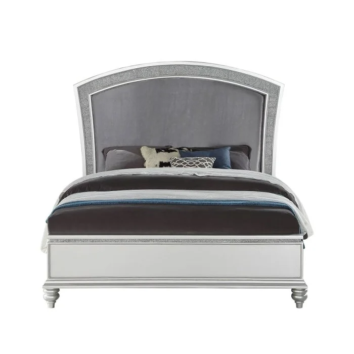 Acme Furniture Maverick Queen Panel Bed in Platinum 21800Q EST SHIP TIME APPX 4 WEEKS