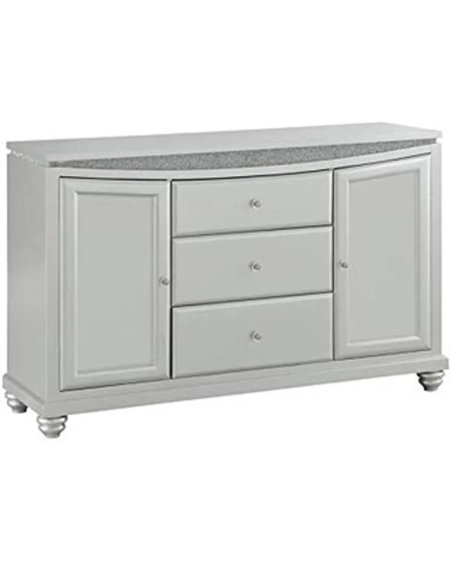 Acme Furniture Maverick Server in Platinum 61804 EST SHIP TIME APPX 4 WEEKS