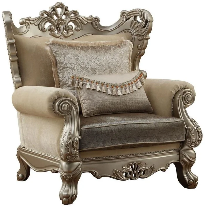 Acme Furniture Ranita Chair in Champagne 51042 EST SHIP TIME APPX 4 WEEKS