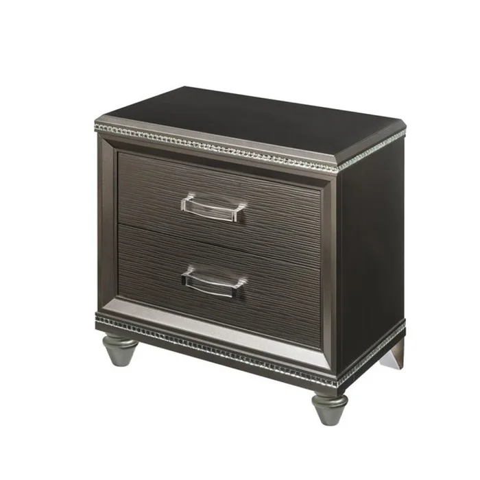 Acme Furniture Sadie Nightstand in Dark Champagne 27943 EST SHIP TIME APPX 4 WEEKS