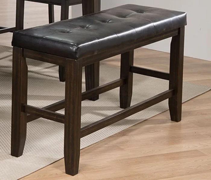 Acme Furniture Urbana Counter Height Bench in Black and Espresso 74634 EST SHIP TIME APPX 4 WEEKS