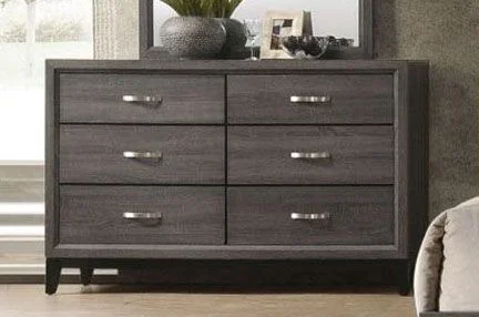 Acme Furniture Valdemar 6 Drawer Dresser in Weathered Gray 27055 EST SHIP TIME APPX 4 WEEKS