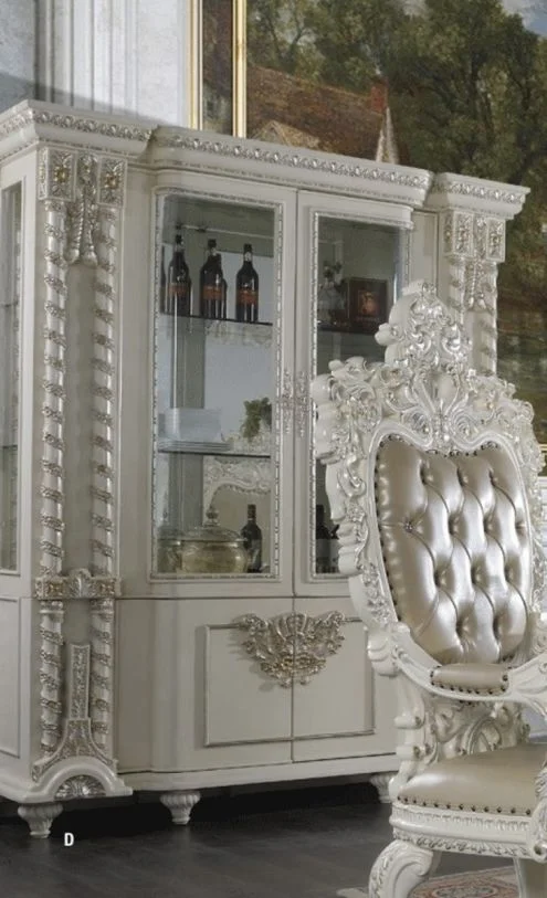 Acme Furniture Vanaheim Curio in Antique White DN00681 EST SHIP TIME APPX 4 WEEKS