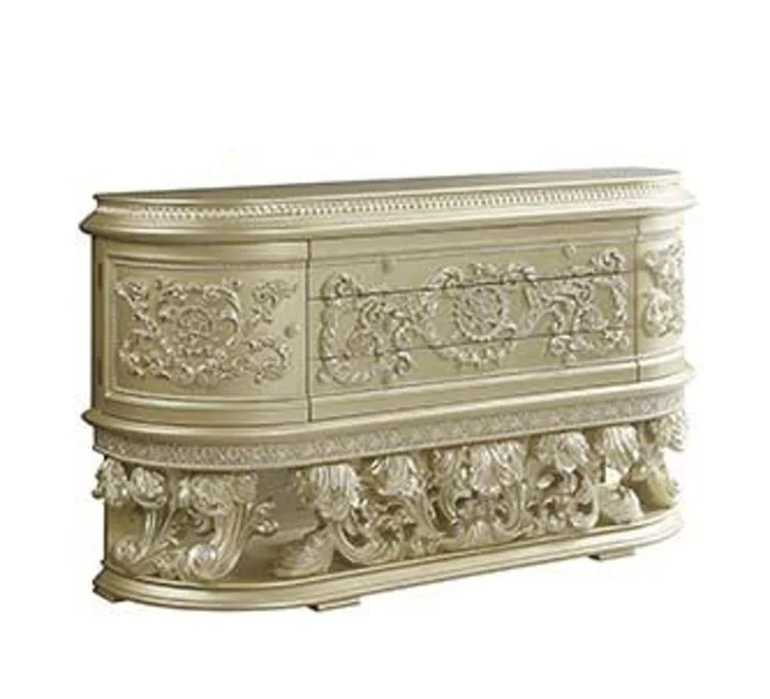 Acme Furniture Vatican Server in Champagne Silver DN00464 EST SHIP TIME APPX 4 WEEKS