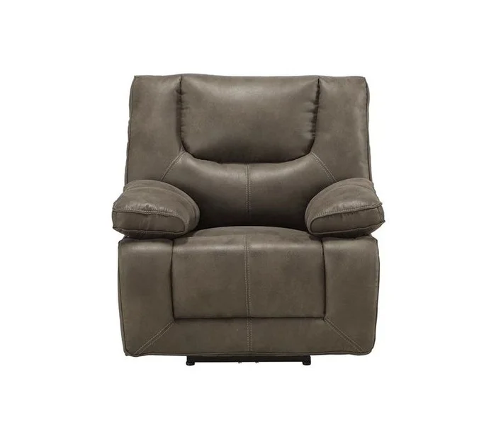 Acme Harumi Power Motion Recliner in Gray Leather-Aire 54897 EST SHIP TIME APPX 4 WEEKS