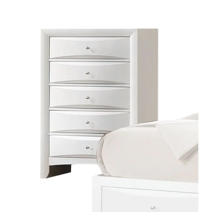 Acme Ireland 5-Drawer Chest in White 21707 EST SHIP TIME APPX 4 WEEKS