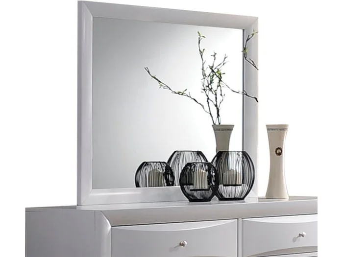 Acme Ireland Mirror in White 21705 EST SHIP TIME APPX 4 WEEKS
