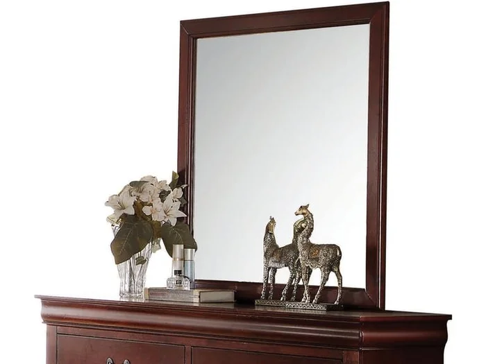 Acme Louis Philippe Mirror in Cherry 23754 EST SHIP TIME APPX 4 WEEKS