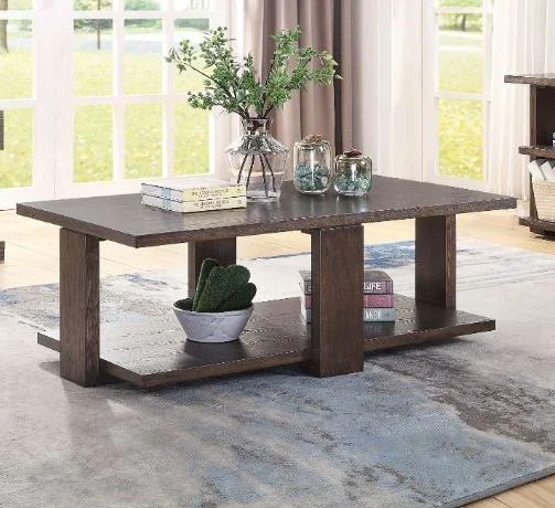 Acme Niamey Coffee Table in Walnut 84850 EST SHIP TIME APPX 4 WEEKS