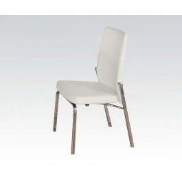 Acme Osias Side Chair (Set of 2) in Chrome 73152 EST SHIP TIME APPX 4 WEEKS