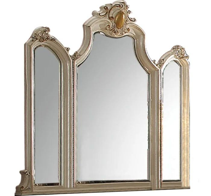 Acme Picardy Mirror in Antique Pearl 26904 EST SHIP TIME APPX 4 WEEKS