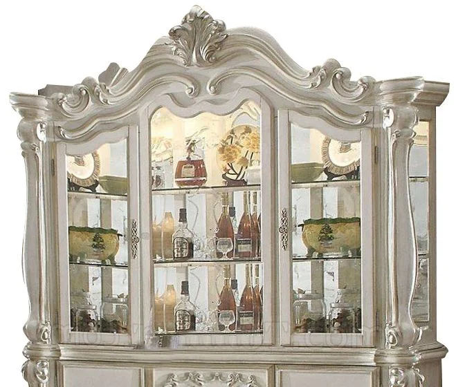 Acme Versailles Hutch ONLY in Bone White 61134H EST SHIP TIME APPX 4 WEEKS