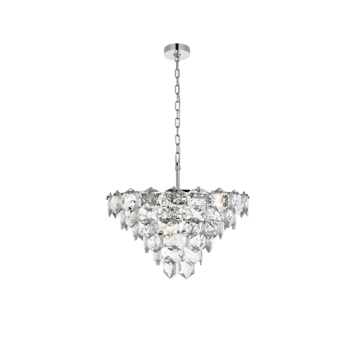 adaline 24 inch chandelier in chrome