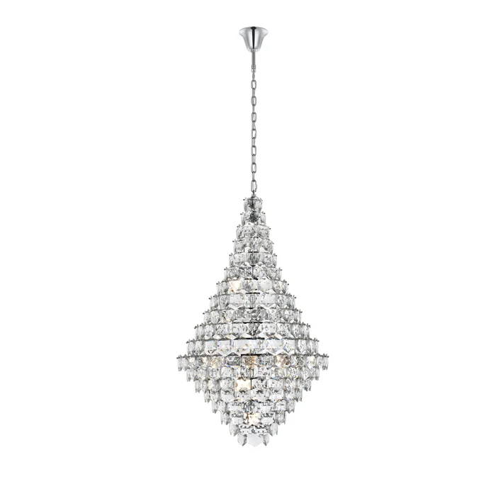 adaline 36 inch chandelier in chrome