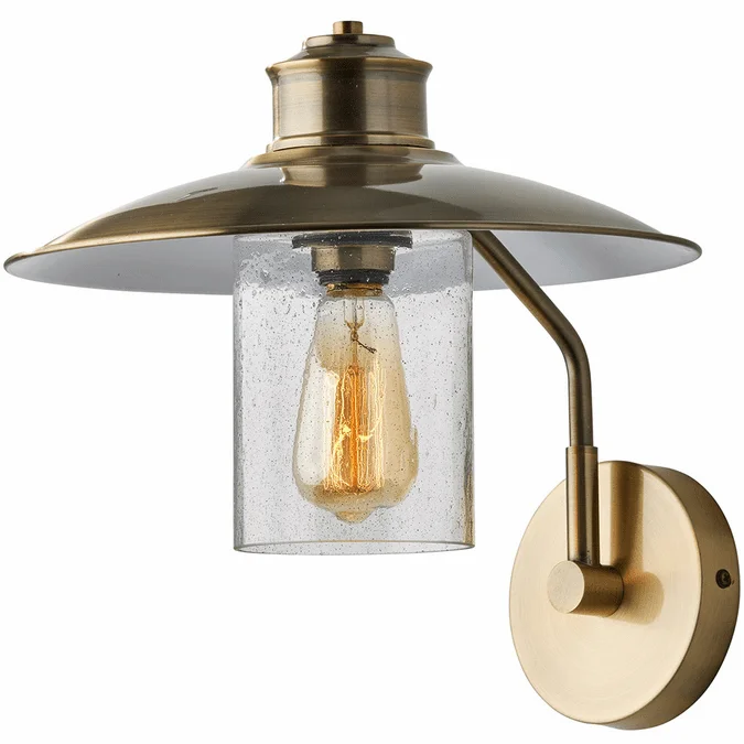 Adesso 3882-21 Kieran Antique Brass Wall Lighting