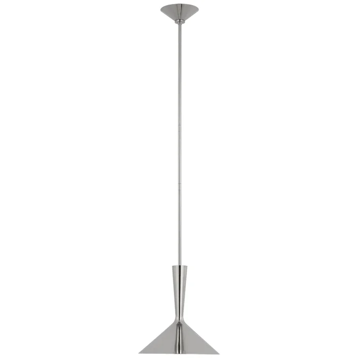 AERIN Rosetta Medium Pendant in Polished Nickel Ceiling Light W12″