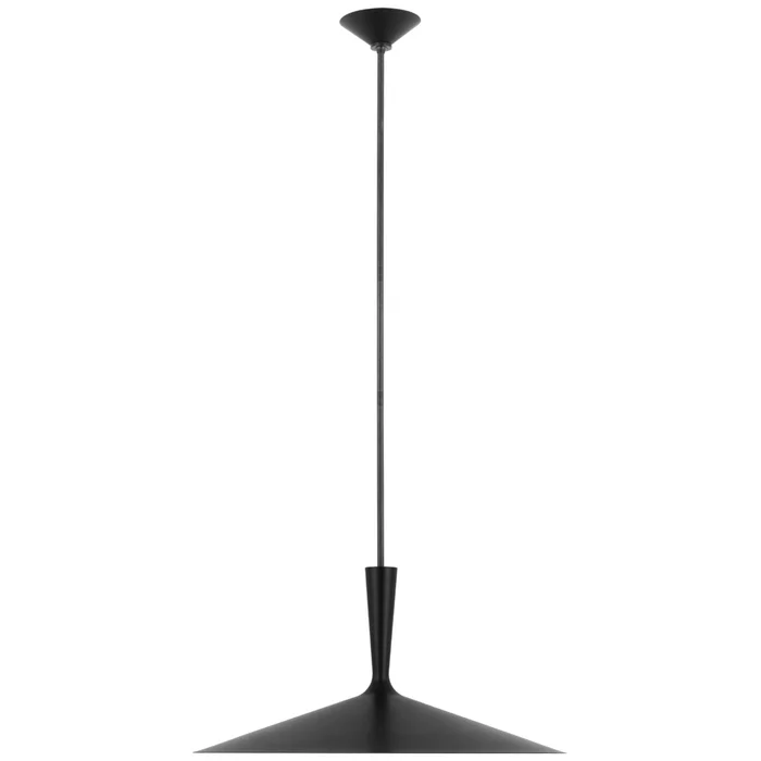 AERIN Rosetta XL Pendant in Matte Black and Bronze Ceiling Light W26″