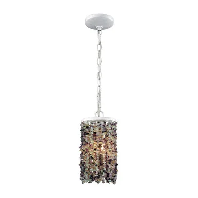 Agate Stones One Light Mini Pendant in Beige (45|65340/1)