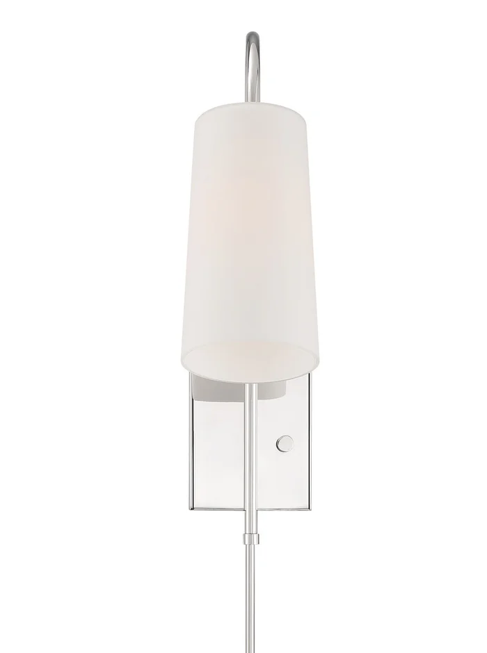 Alexa One Light Wall Sconce in Polished Nickel (60|ALX-4501-PN)