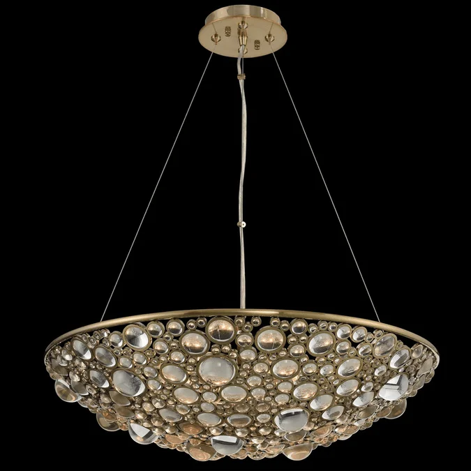 Allegri 034250-038-FR001 Ciottolo Brushed Champagne Gold 24″ Lighting Pendant