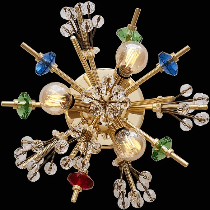 Allegri 11630-018-FRMULTI Constellation 18k Gold Light Sconce