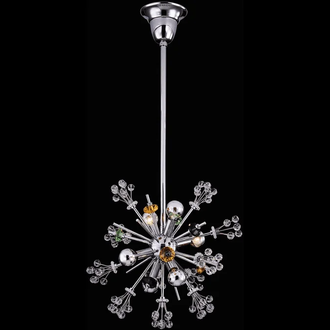 Allegri 11631-010-FRMULTI Constellation Polished Chrome 13″ Pendant Lighting