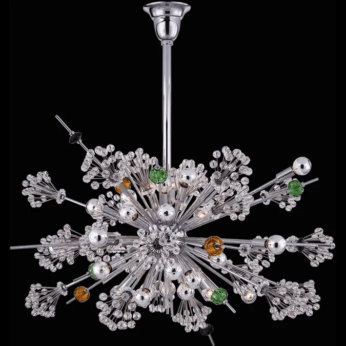 Allegri 11634-010-FRMULTI Constellation Polished Chrome Lighting Chandelier