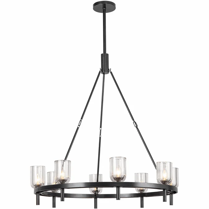 Alora CH338836UBCC Lucian Urban Bronze Chandelier Light