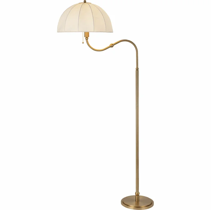 Alora Mood FL661068BG Crosby Contemporary Brushed Gold Floor Light