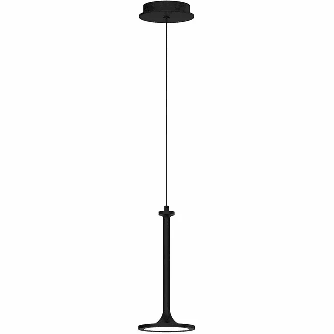 Alora Mood PD418006MB Issa Modern Matte Black LED Mini Drop Ceiling Lighting