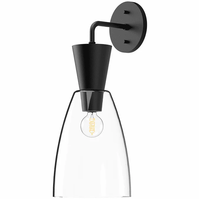 Alora Mood WV534007MBCL Arlo Modern Matte Black Wall Sconce