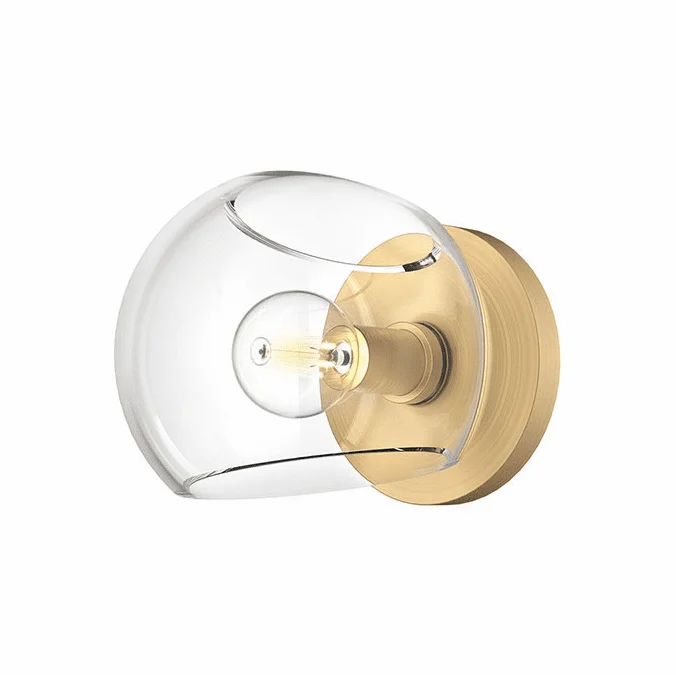 Alora Mood WV548006BGCL Willow Modern Brushed Gold Wall Lighting