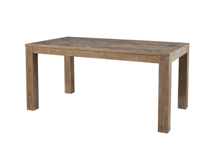 Alpine Furniture Aiden Fixed Top Dining Table in Weathered Natural 3348-01 PROMO