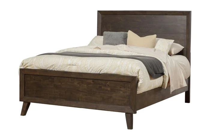 Alpine Furniture Alcott Queen Panel Bed in Tobacco 5074-01Q PROMO PROMO