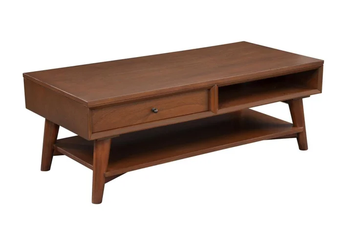 Alpine Furniture Flynn Coffee Table in Acorn 966-61 PROMO