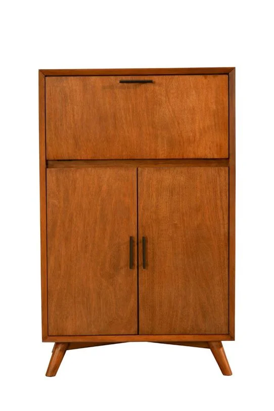 Alpine Furniture Flynn Large Bar Cabinet in Acorn 966-16 PROMO