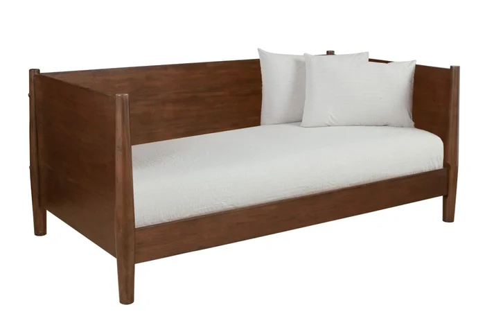 Alpine Furniture Flynn Mid Century Modern Twin Size Daybed in Walnut 966WAL-09T PROMO