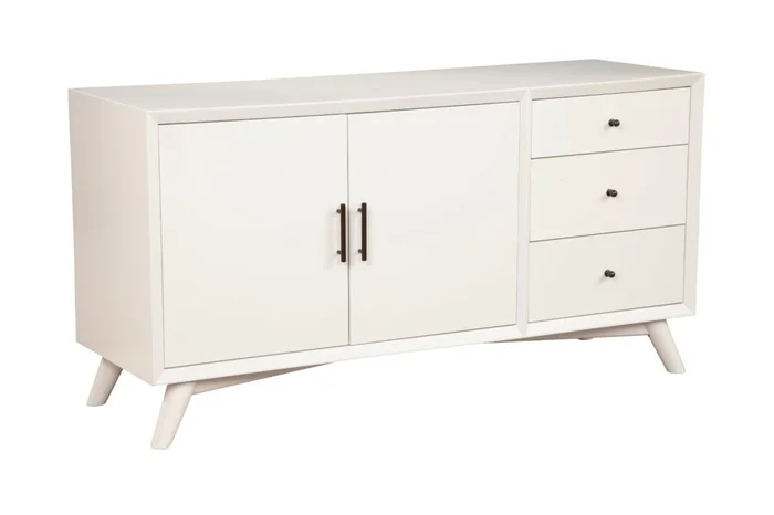 Alpine Furniture Flynn Sideboard in White 966-W-64 PROMO