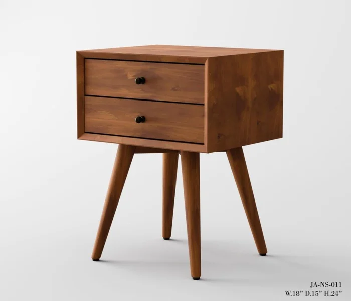 Alpine Furniture Flynn Small Nightstand in Acorn 966-32 PROMO