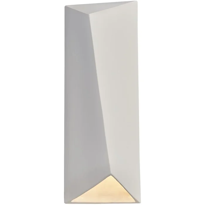 Ambiance Lg Diagonal Rectangle Outdoor LED Wall Sconce – Bisque – CER-5897W-BIS