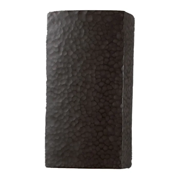 Ambiance Small Outdoor LED Rectangle – Hammered Iron – CER-5915W-HMIR