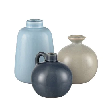 Andra Vase – Set of 3 in Light Blue (45|S0017-10031/S3)