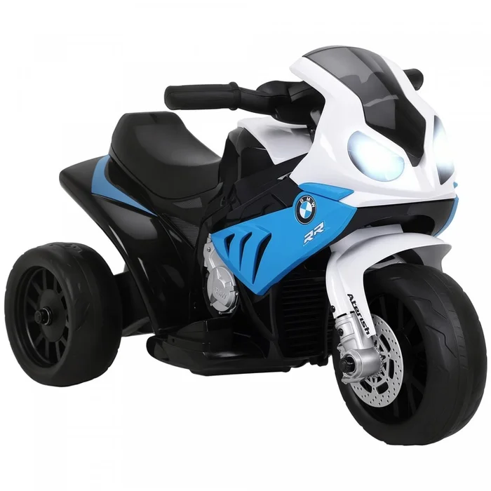 Aosom Kids Motorcycle, 6v Battery Powered Toddler Motorcycle With Headlight, Music, 3 Wheels Electric Motorcycle For Kids, Licensed Bmw, Gift For Boys & Girls -blue