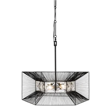 Arcade Six Light Pendant in Carbon (137|366P06CB)