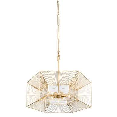 Arcade Six Light Pendant in French Gold (137|366P06FG)