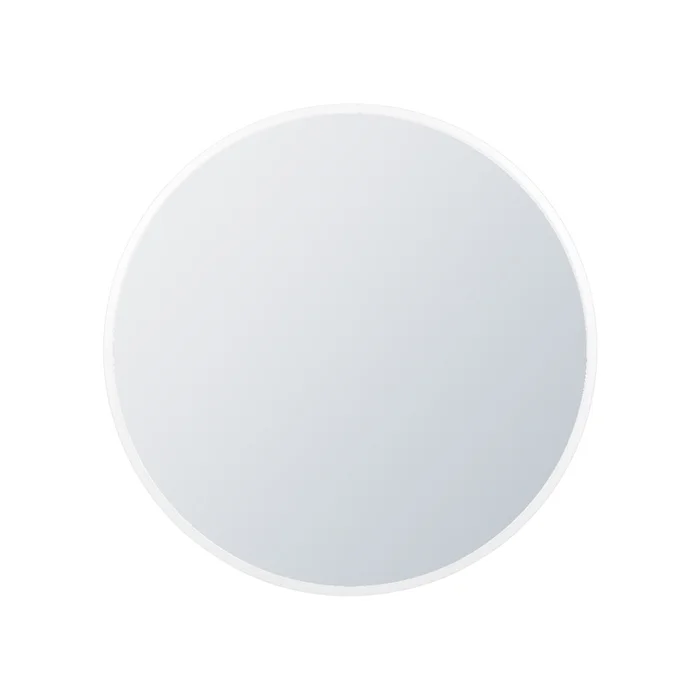 Arcus 36 X 36 Hand Crafted Round Mirror – White|Miroir rond Arcus 36po x 36po fabriqu la main – banc